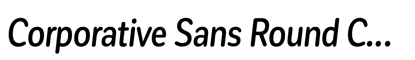 Corporative Sans Round Condensed Medium Italic